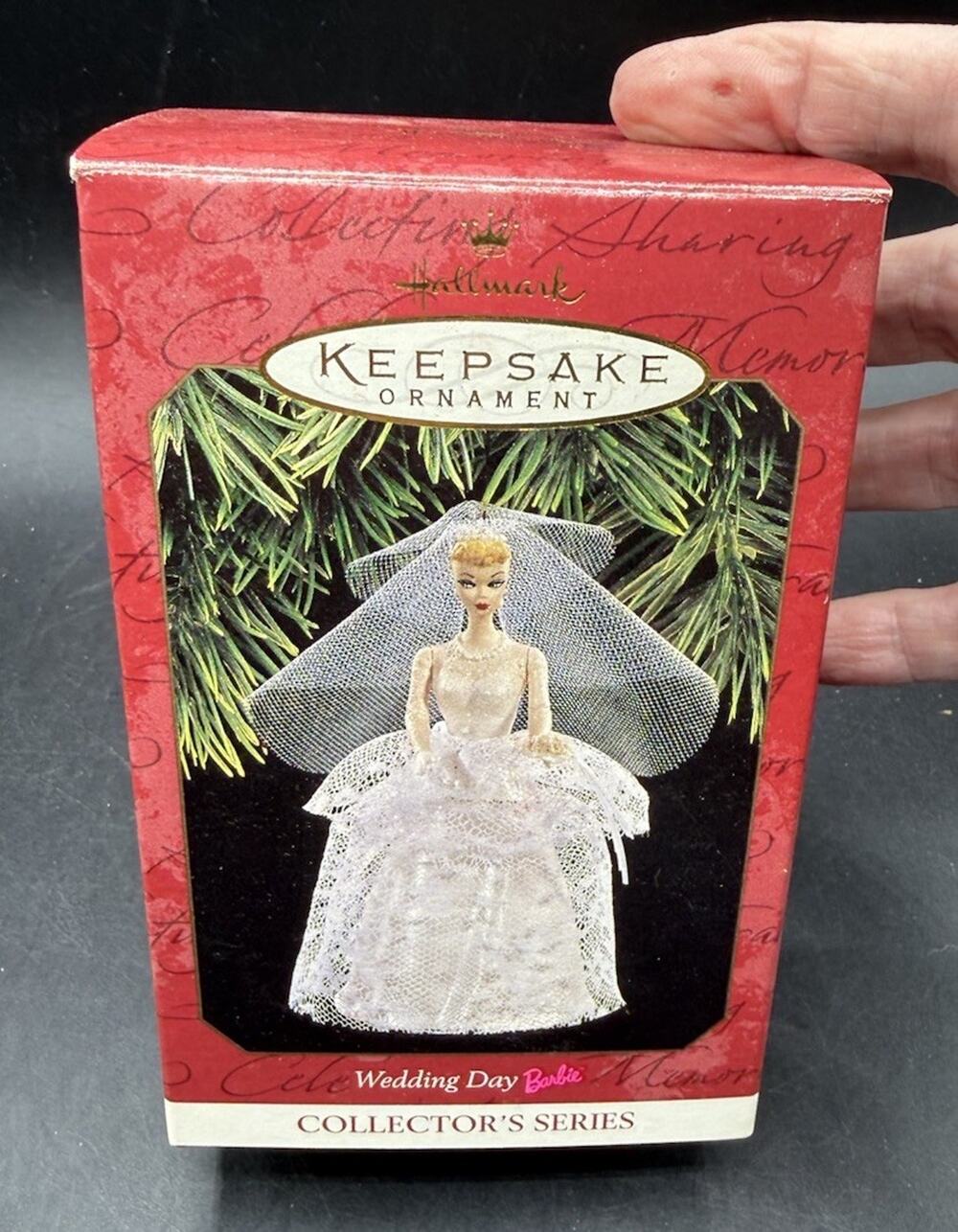 New Barbie Hallmark Wedding Day Barbie Ornament Collector's Series -31D
